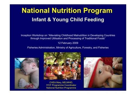 Infant & Young Child Feeding Program .